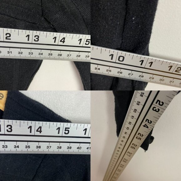 Free People Black Square Neck Ribbed Knit Bodysuit Revolve Size XS Beside Me Rib - Picture 11 of 14